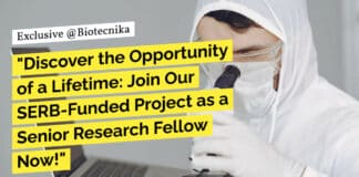 "Discover the Opportunity of a Lifetime: Join Our SERB-Funded Project as a Senior Research Fellow Now!"