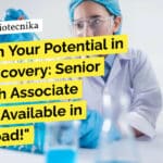 Enveda MSc Biological Sciences Research Associate Recruitment – Apply Now "Unleash Your Potential in Drug Discovery: Senior Research Associate Position Available in Hyderabad!"