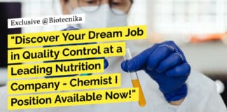 Herbalife Hiring! BSc Biochemistry Apply Online For Chemist Role