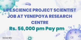 Life Science Project Scientist Job