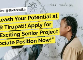 "Unleash Your Potential at IISER Tirupati! Apply for the Exciting Senior Project Associate Position Now!"