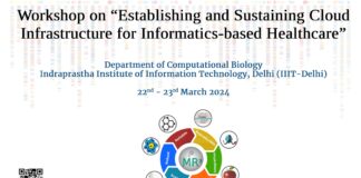 IIIT-Delhi Workshop on "Establishing and Sustaining Cloud Infrastructure for Informatics-based Healthcare" - Registrations Open!