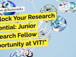 VIT Vellore Molecular Biology JRF Job - Biotech, Biochem & Microbiology Apply