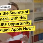 "Uncover the Secrets of Pathogenesis with this Exciting JRF Opportunity at BITS-Pilani: Apply Now!"