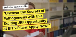 "Uncover the Secrets of Pathogenesis with this Exciting JRF Opportunity at BITS-Pilani: Apply Now!"