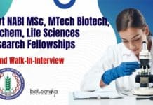 Govt NABI Research Fellowships