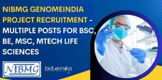 NIBMG GENOMEINDIA Project Recruitment