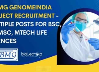 NIBMG GENOMEINDIA Project Recruitment – Multiple Posts For BSc, BE, MSc, MTech Life Sciences NIBMG GENOMEINDIA Project Recruitment