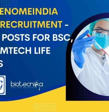NIBMG GENOMEINDIA Project Recruitment – Multiple Posts For BSc, BE, MSc, MTech Life Sciences NIBMG GENOMEINDIA Project Recruitment