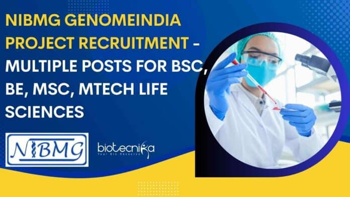 NIBMG GENOMEINDIA Project Recruitment