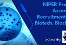 NIPER Project Associate Recruitment