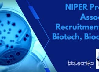 NIPER Project Associate Recruitment