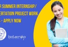 NISER Summer Internship