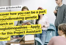 "Discover how you can be a part of groundbreaking genetic research on hemoglobinopathies - Apply now for this Project Assistant position!"