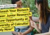 "Unleash Your Biotech Career: Junior Research Fellow Opportunity at University of Calcutta! Apply Now!"