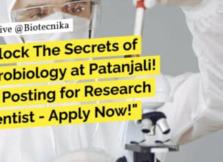Unlock The Secrets of Microbiology at Patanjali! Job Posting for Research Scientist – Apply Now! "Unlock The Secrets of Microbiology at Patanjali! Job Posting for Research Scientist - Apply Now!"