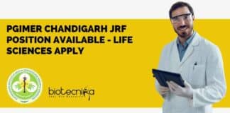 PGIMER Chandigarh JRF Position