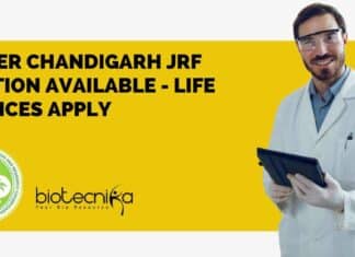PGIMER Chandigarh JRF Position Available – Life Sciences Apply PGIMER Chandigarh JRF Position