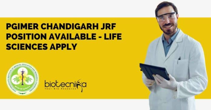 PGIMER Chandigarh JRF Position