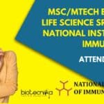 MSc/MTech Biology, Life Science SRF Job at National Institute of Immunology, Attend Walk-In NII Delhi SRF Recruitment