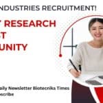Reliance Industries Recruitment! Biology Research Scientist Opportunity – Apply Now Reliance Industries Careers Biology
