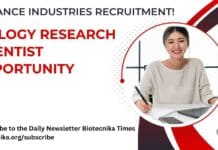Reliance Industries Careers Biology