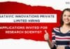 Satavic Innovations Private Limited Hiring For Research Scientist – Applications Invited Satavic Innovations Private Limited