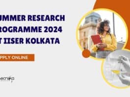 IISER Kolkata Summer Research Programme