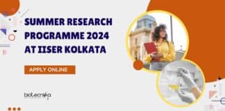 IISER Kolkata Summer Research Programme