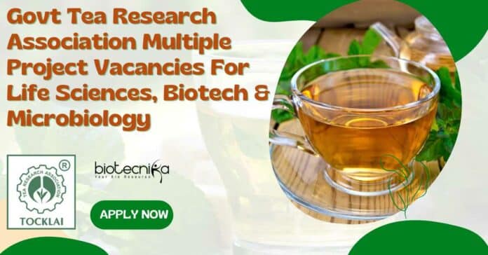Tea Research Association Vacancies