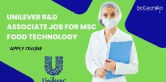 Unilever R&D Associate Job