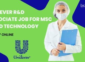 Unilever R&D Associate Job