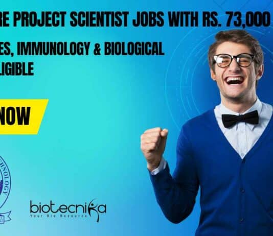 VIT Vellore Project Scientist Jobs