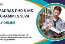 IIT Madras 2024 Admission
