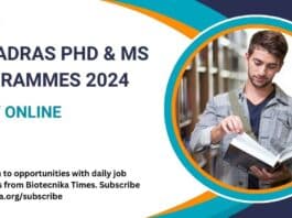 IIT Madras 2024 Admission
