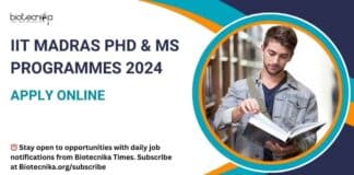 IIT Madras 2024 Admission