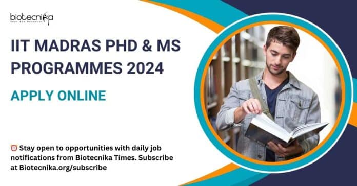 IIT Madras 2024 Admission