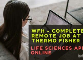 WFH – Completely Remote Job at Thermo Fisher For Life Sciences, Apply Online WFH Life Science Job