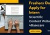 Freshers Only Apply for Intern – Scientific Content Writer at 4Basecare, Apply Now Freshers Intern Scientific