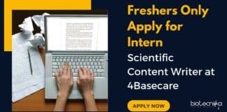 Freshers Intern Scientific