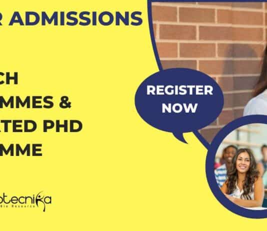 JNCASR Admissions 2024