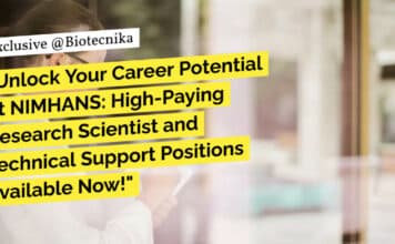 "Unlock Your Career Potential at NIMHANS: High-Paying Research Scientist and Technical Support Positions Available Now!"