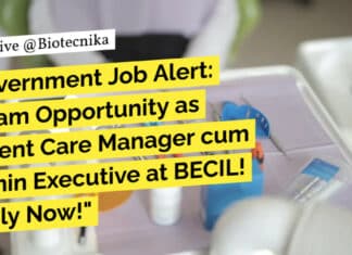 Government Job Alert: Dream BSc Life Sciences Opportunity as PCM Executive at BECIL! Apply Now! Govt BECIL BSc Job Opening - Life Sciences Apply