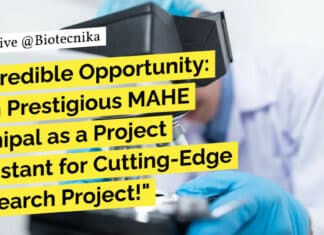 "Incredible Opportunity: Join Prestigious MAHE Manipal as a Project Assistant for Cutting-Edge Research Project!"