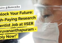 "Unlock Your Future: High-Paying Research Scientist Job at IISER Thiruvananthapuram - Apply Now!"