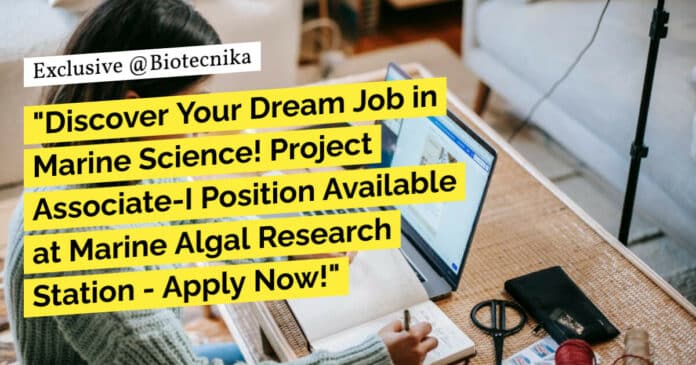 CSMCRI Project Vacancy Available - Apply Now