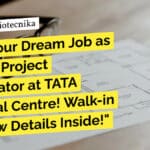 Tata Memorial Centre BSc Biotech & Life Science Walk-In-Interview For Project Job Tata Memorial Centre BSc Biotech & Life Science Walk-In-Interview For Project Job