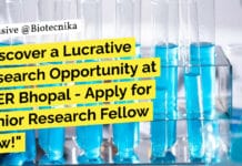 "Discover a Lucrative Research Opportunity at IISER Bhopal - Apply for Senior Research Fellow Now!"