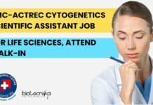 TMC-ACTREC Cytogenetics Scientific Assistant