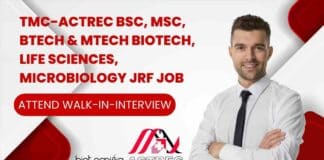 TMC-ACTREC BTech Biotechnology JRF